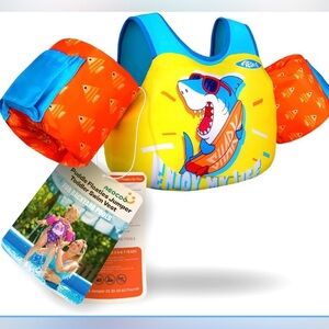 Kids Shark Swim Vest with Arm Floaties